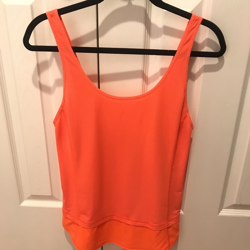 Lulu orange tank top